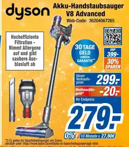 Expert Dyson akku-handstaubsauger v8 advanced Angebot