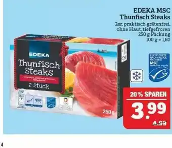 Marktkauf Edeka MSC Thunfisch Steaks Angebot