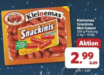 Famila Nord West Kleinemas Snackinis Mini-Salami Angebot