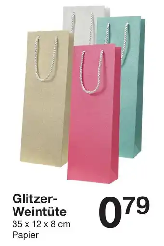 Zeeman Glitzer Weintüte Angebot