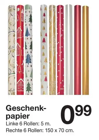 Zeeman Geschenkpapier Angebot