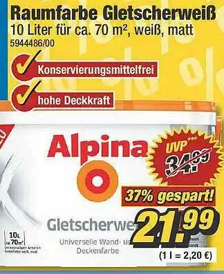 Poco Raumfarbe Gletscherweiß Angebot