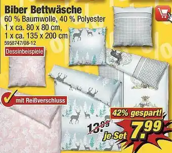 Poco Biber Bettwäsche Angebot