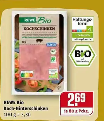 REWE Rewe Bio Koch-hinterschinken Angebot