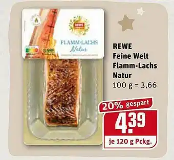 REWE Rewe Feine Welt Flamm-lachs Natur Angebot