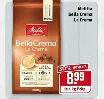 REWE Melitta Bella Crema La Crema Angebot