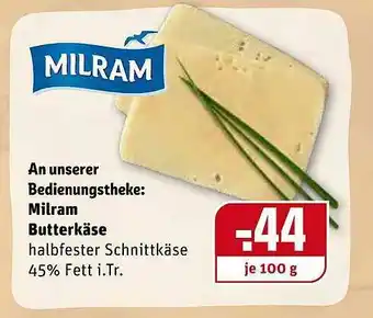 REWE Milram Butterkäse Angebot