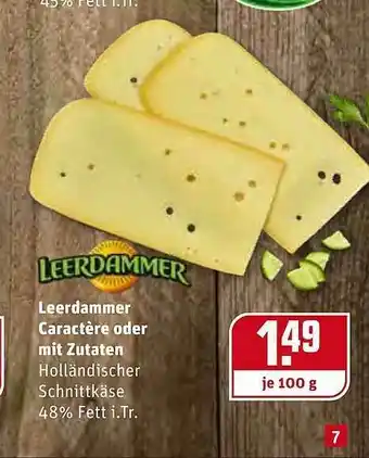 REWE Leerdammer Caractère Oder Mit Zutaten Angebot