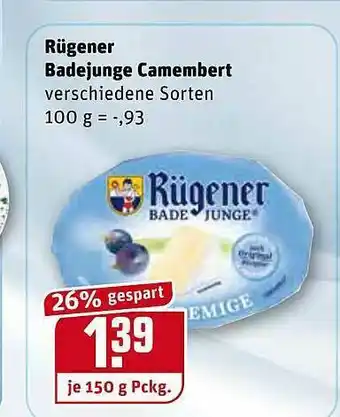 REWE Rügener Badejunge Camembert Angebot