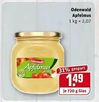 REWE Kaufpark Odenwald Apfelmus Angebot