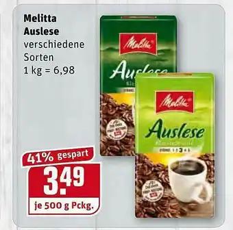 REWE Kaufpark Melitta Auslese Angebot