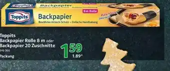 Selgros Toppits Backpapier Rolle 8m Oder Backpapier 20 Zuschnitte Angebot