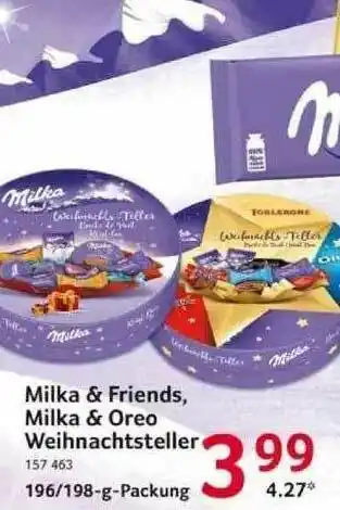 Selgros Milka & Friends, Milka & Oreo Weihnachtsteller Angebot