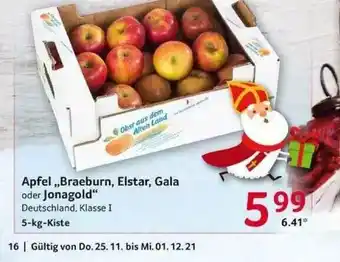 Selgros Apfel „braeburn, Elstar, Gala Oder Jonagold“ Angebot