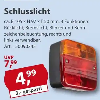 Sonderpreis Baumarkt Schlusslicht Angebot