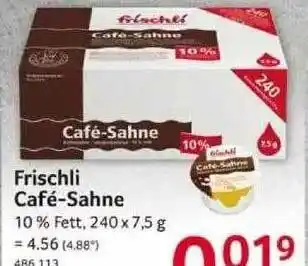 Selgros Frischli Café-sahne Angebot