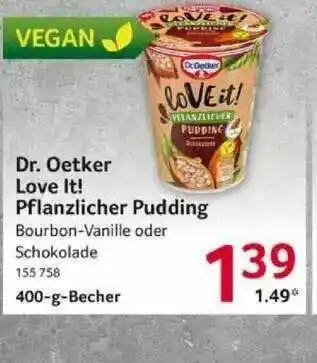 Selgros Dr Oetker Love It! Pflanzlicher Pudding Angebot