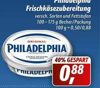 Simmel Philadelphia Frischkäsezubereitung Angebot