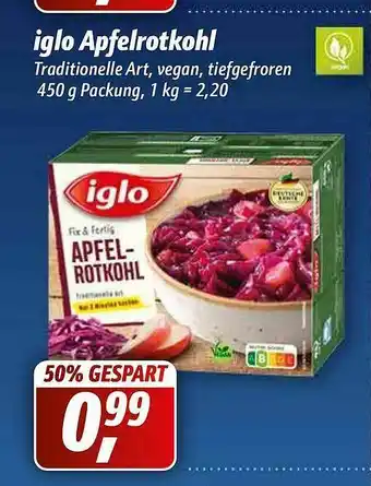 Simmel Iglo Apfelrotkohl Angebot