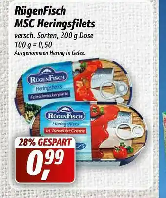 Simmel Rügenfisch Msc Heringsfilets Angebot