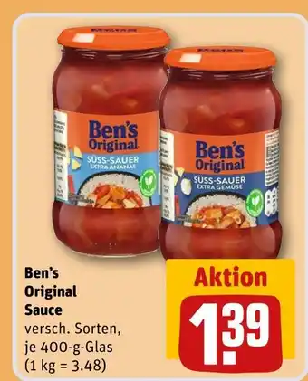 REWE Ben's original sauce Angebot