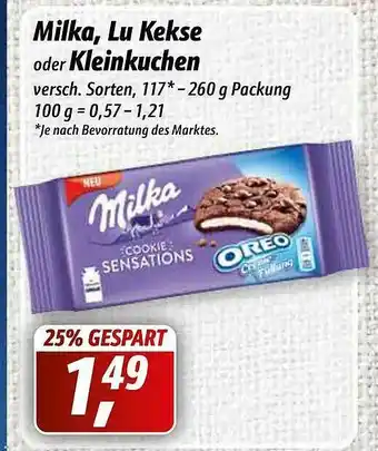 Simmel Milka, Lu Kekse Oder Kleinkuchen Angebot