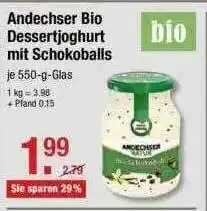 V Markt Andechser Bio Dessertjoghurt Mit Schokoballs Angebot