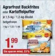 V Markt Agrarfrost Backfrites Oder Kartoffelpuffer Angebot