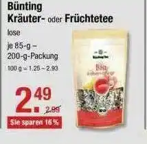 V Markt Bünting Krätuer Oder Früchtetee Angebot