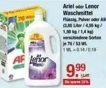 V Markt Ariel Oder Lenor Waschmittel Angebot