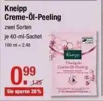 V Markt Kneipp Creme-öl-peeling Angebot