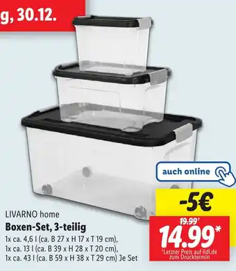 Lidl LIVARNO home Boxen-Set, 3-teilig Angebot