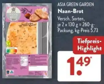 Aldi Süd ASIA GREEN GARDEN Naan-Brot Angebot