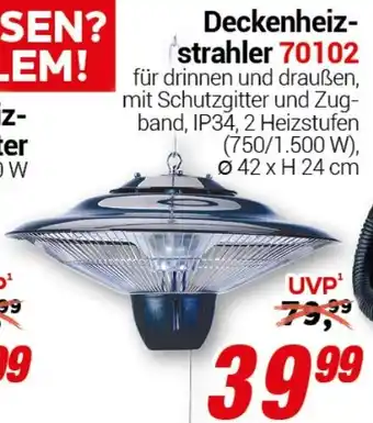 CENTERSHOP Deckenheizstrahler 70102 Angebot