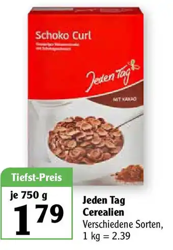 Globus Jeden Tag Cerealien 750g Angebot