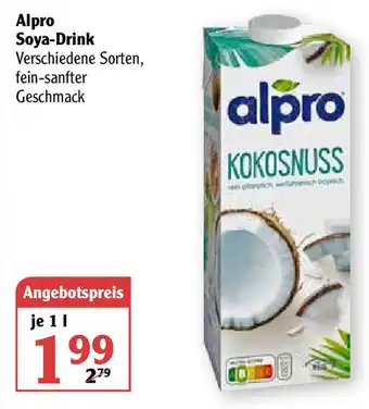 Globus Alpro Soya Drink 1L Angebot