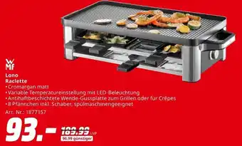 MediaMarkt WMF Lono Raclette Angebot