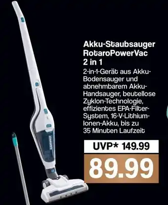 Famila Nord West Leifheit Akku Staubsauger RotaroPowerVac 2 in 1 Angebot