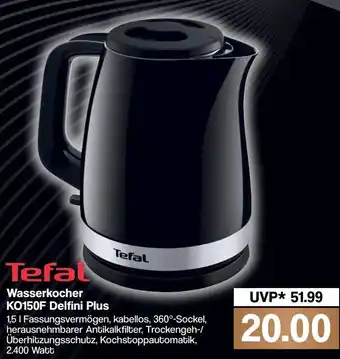 Famila Nord West Tefal Wasserkocher KO150F Delfini Plus Angebot