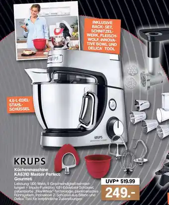 Famila Nord West Krups Küchenmaschine KA631D Master Perfect Gourmet Angebot