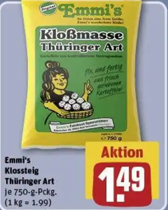 REWE Emmi's Klossteig Thüringer Art Angebot