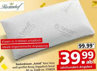 Segmüller Fürstenhof Nackenkissen ,,Astrid" Angebot