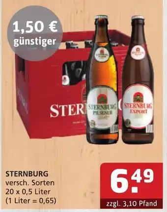 Getränke Quelle Sternburg 20x0,5L Angebot