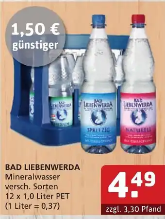 Getränke Quelle Bad Liebenwerda Mineralwasser 12x1L Angebot