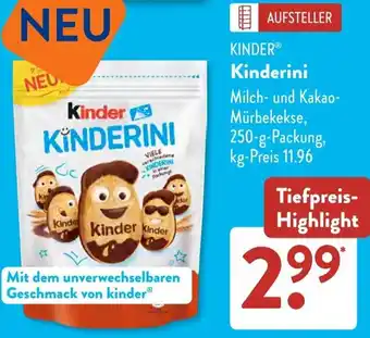 Aldi Süd KINDER Kinderini Angebot