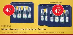 Sagasser Förstina Mineralwasser Angebot
