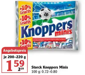 Globus Storck Knoppers Minis 200-220g Angebot