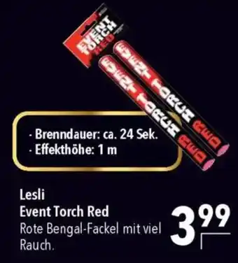 CITTI Markt Lesli Event Torch Red Angebot