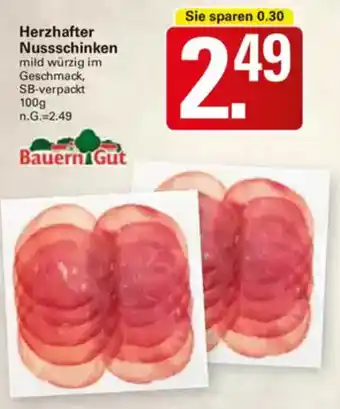WEZ Bauern Gut Herzhafter Nussschinken Angebot