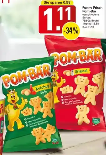 WEZ Funny Frisch Pom-Bär Angebot
